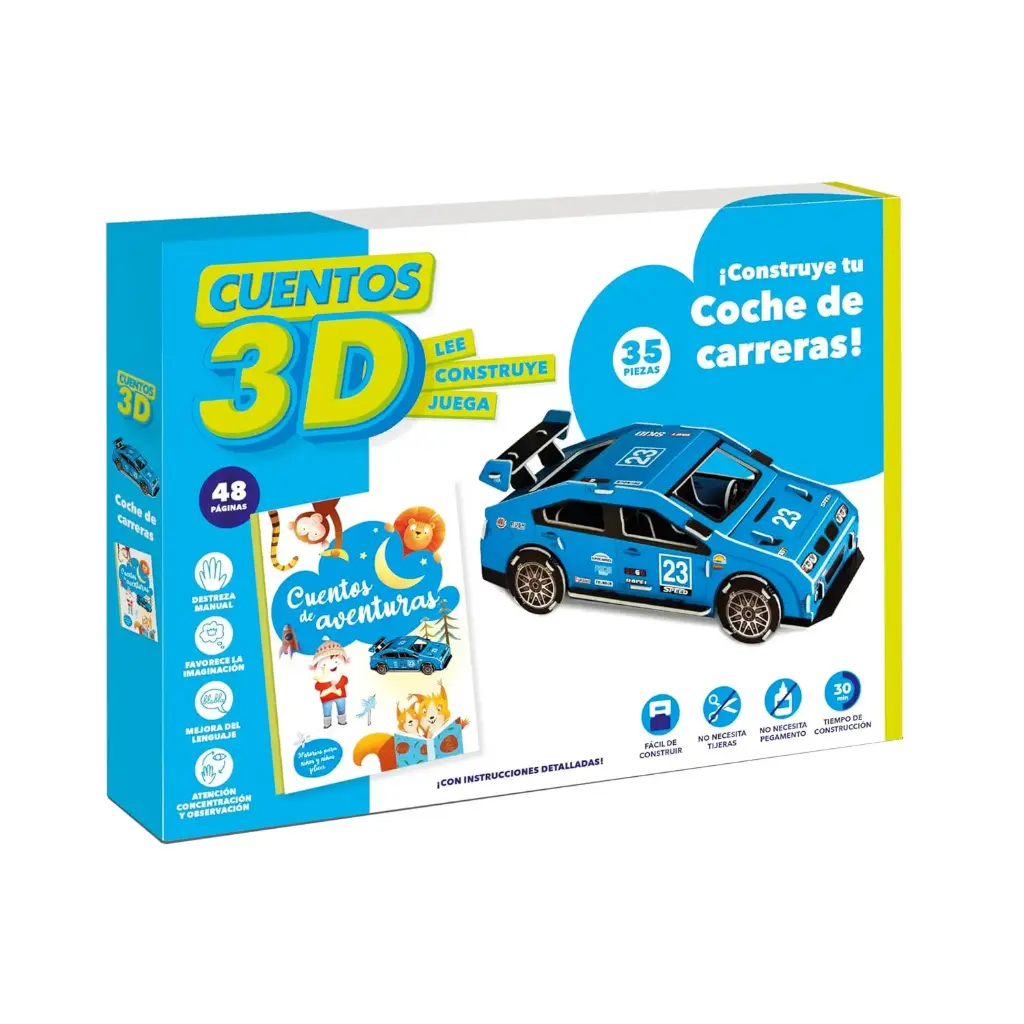 CUENTOS 3D - COCHE DE CARRERAS