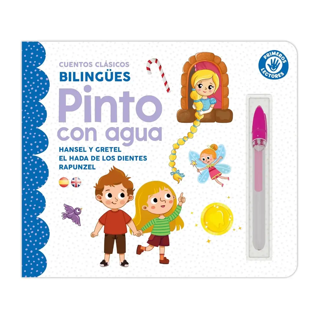 PINTO CON AGUA - CUENTOS (HANSEL Y GRETEL, EL HADA DE LOS DIENTES Y RAPUNZZEL)