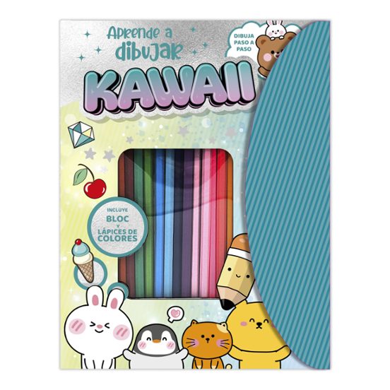 APRENJDRE A DIBUJAR KAWAII - COLOREA KAWAII