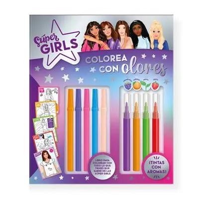 SUPER GIRLS - COLOREA CON OLORES