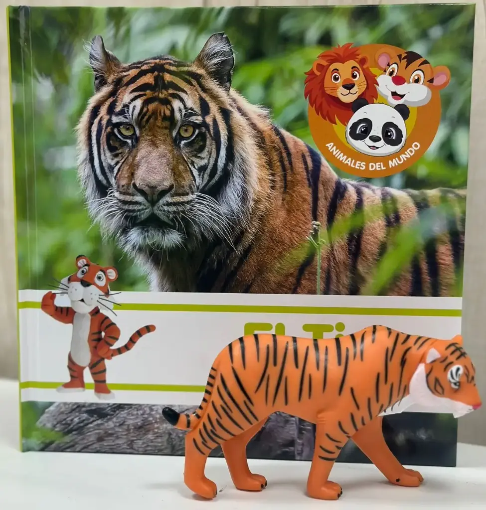 ANIMALES DEL MUNDO - EL TIGRE. LIBRO + FIGURA 