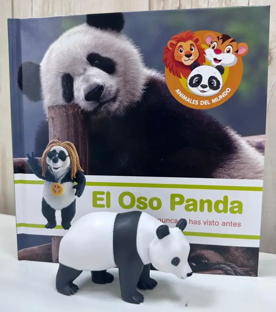 ANIMALES DEL MUNDO - EL OSO PANDA. LIBRO + FIGURA 