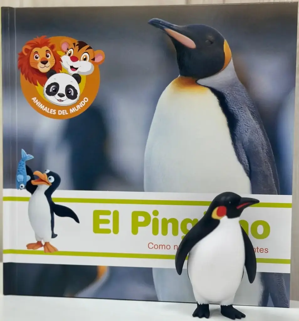 ANIMALES DEL MUNDO - EL PINGÜINO. LIBRO + FIGURA 