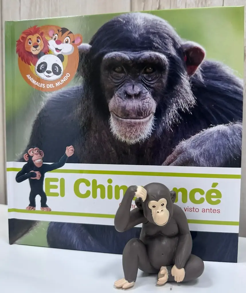 ANIMALES DEL MUNDO - EL CHIMPANCÉ. LIBRO + FIGURA
