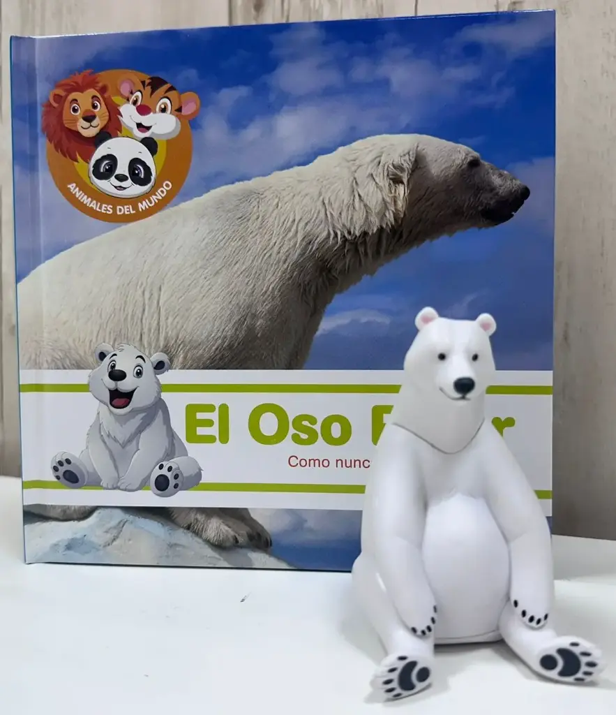 ANIMALES DEL MUNDO - EL OSO POLAR. LIBRO + FIGURA 