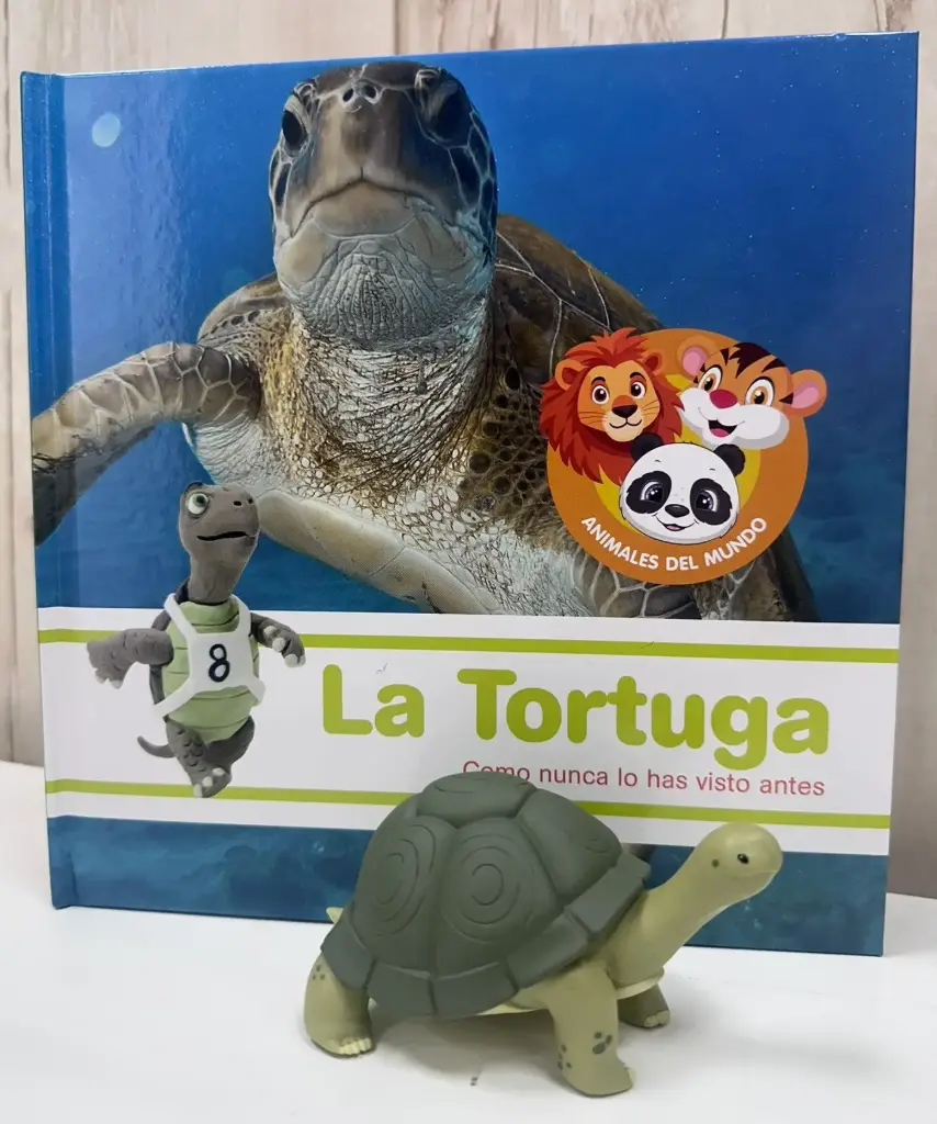 ANIMALES DEL MUNDO - LA TORTUGA. LIBRO + FIGURA 