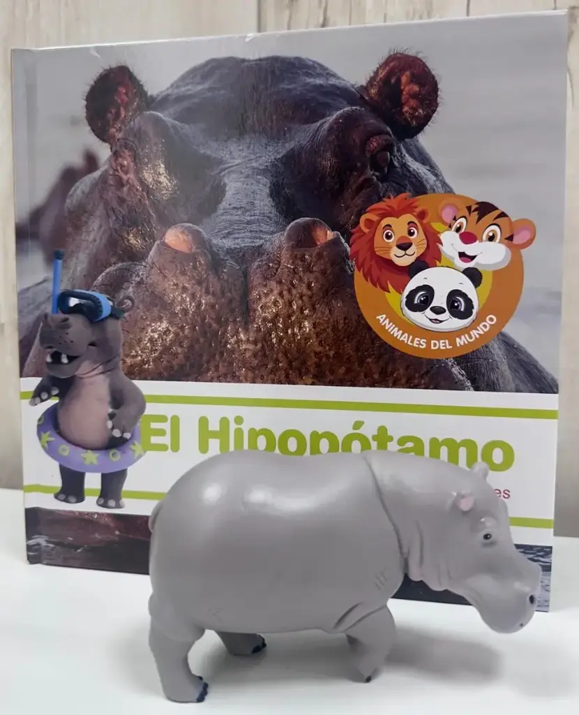 ANIMALES DEL MUNDO - EL HIPOPÓTAMO. LIBRO + FIGURA 