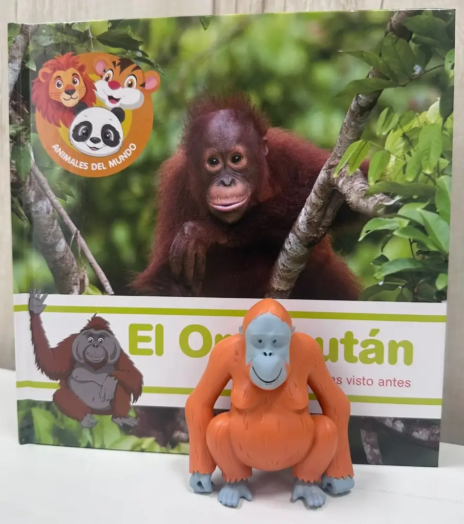ANIMALES DEL MUNDO - EL ORANGUTÁN. LIBRO + FIGURA 