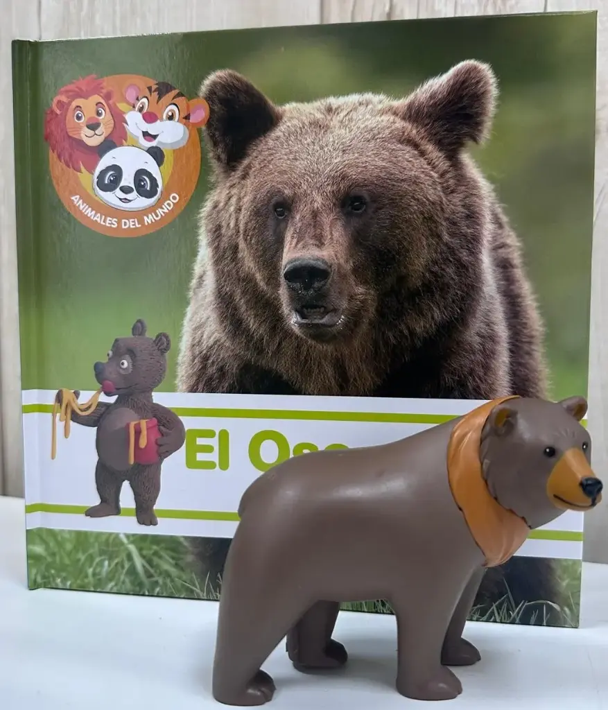 ANIMALES DEL MUNDO - EL OSO PARDO. LIBRO + FIGURA