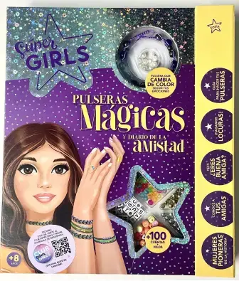 SUPER GIRLS - PULSERAS MÁGICAS Y DIARIO DE LA AMISTAD