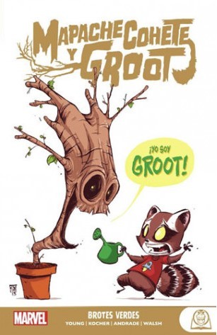 MARVEL YOUNG - MAPACHE Y GROOT 1 BROTES VERDES